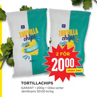 Willys TORTILLACHIPS erbjuda