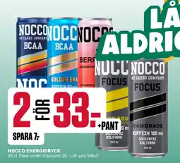 ÖoB NOCCO ENERGIDRYCK erbjuda