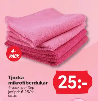 DollarStore Tjocka mikrofiberdukar erbjuda