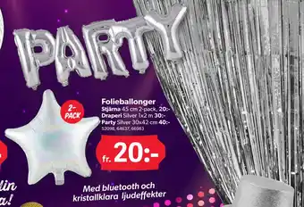 DollarStore Folieballonger erbjuda