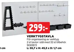 Jem&Fix VERKTYGSTAVLA erbjuda