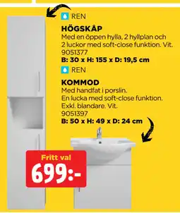 Jem&Fix HÖGSKÅP erbjuda