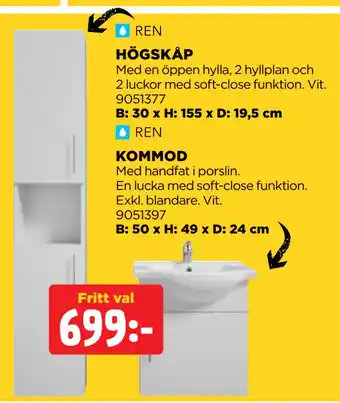 Jem&Fix HÖGSKÅP erbjuda