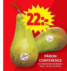 ICA Maxi Päron conference erbjuda