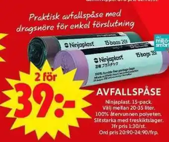 ICA Maxi Avfallspåse erbjuda