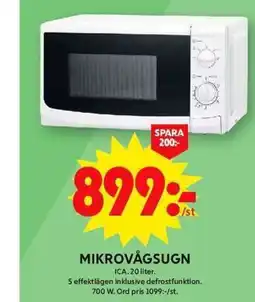 ICA Maxi Mikrovågsugn erbjuda