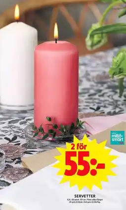 ICA Maxi Servetter erbjuda