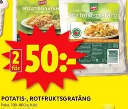 ICA Kvantum Potatis-, rotfruktsgratäng erbjuda