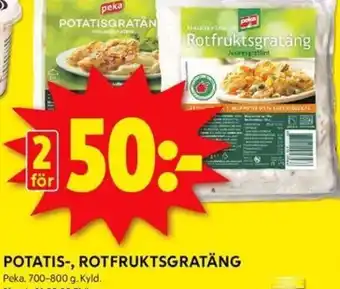 ICA Kvantum Potatis-, rotfruktsgratäng erbjuda