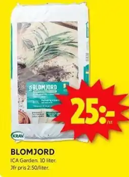 ICA Kvantum Blomjord erbjuda