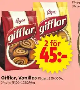 Gifflar, Vanillas Pågen