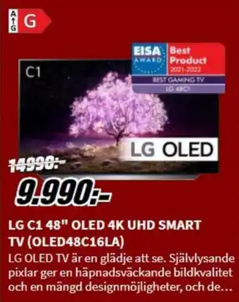LG C1 48" OLED 4K UHD Smart TV (OLED48C16LA)