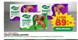 Coop SERLA Toalett-/hushållspapper erbjuda