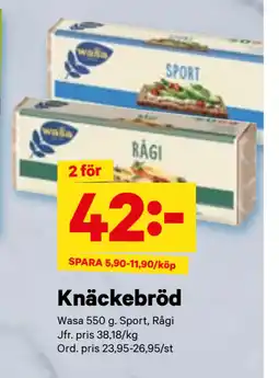 City Gross Knäckebröd erbjuda