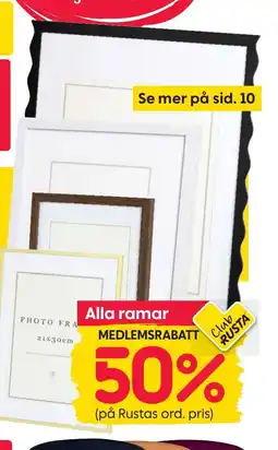 Rusta Alla ramar erbjuda