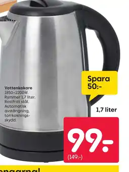Rusta Vattenkokare 1850-2200W. erbjuda
