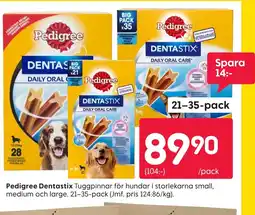 Rusta Pedigree Dentastix erbjuda