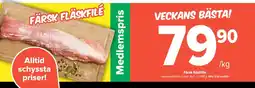 Coop Extra FÄRSK FLÄSKFILÉ erbjuda