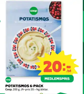 Coop POTATISMOS 6-PACK erbjuda