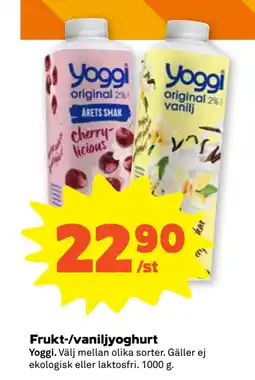 Stora Coop Frukt-/vaniljyoghurt erbjuda