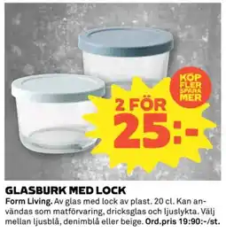 Coop Glasburk med lock erbjuda