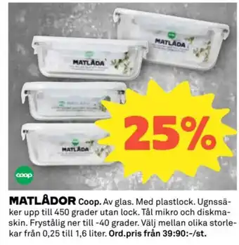 Coop Matlådor erbjuda