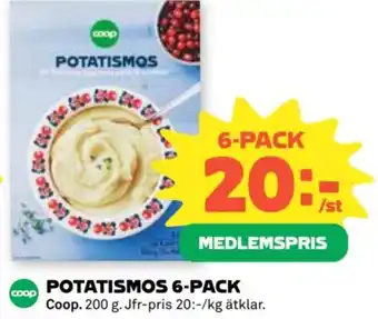 Coop Potatismos 6-pack erbjuda