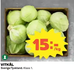 Coop Konsum VITKÅL Sverige/Tyskland. erbjuda