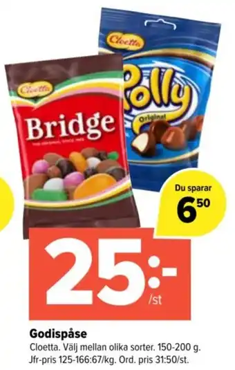 Coop Extra Godispåse erbjuda