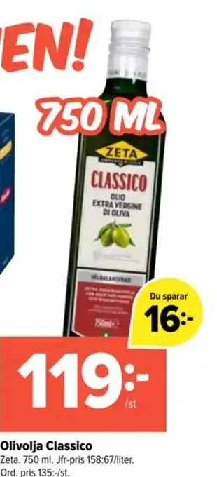 Coop Extra Olivolja Classico erbjuda