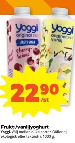 Stora Coop Frukt-/vaniljyoghurt erbjuda