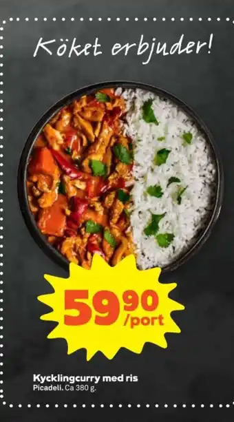 Stora Coop Kycklingcurry med ris Picadeli. erbjuda