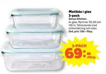 Stora Coop Matlåda i glas 3-pack erbjuda