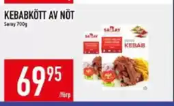 Kebabkött av nöt
