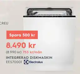 Electrolux Home INTEGRERAD DISKMASKIN erbjuda