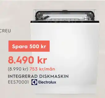 Electrolux Home INTEGRERAD DISKMASKIN erbjuda