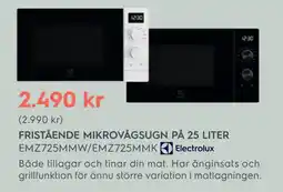 Electrolux Home FRISTÅENDE MIKROVÅGSUGN PÅ 25 LITER erbjuda