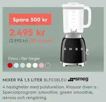 Electrolux Home MIXER PÅ 1,5 LITER erbjuda