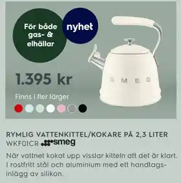 Electrolux Home RYMLIG VATTENKITTEL/KOKARE PÅ 2,3 LITER erbjuda