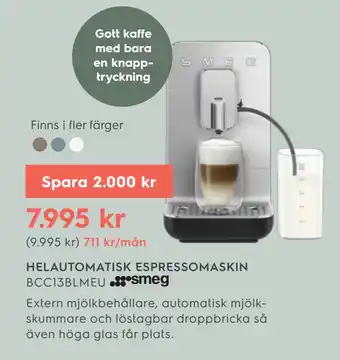 Electrolux Home HELAUTOMATISK ESPRESSOMASKIN erbjuda