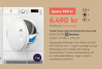 Electrolux Home TORKTUMLARE/KONDENSTUMLARE erbjuda