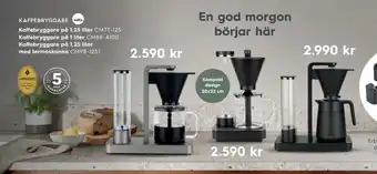 Electrolux Home Kaffebryggare på 1,25 liter erbjuda