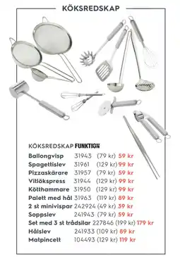 Electrolux Home KÖKSREDSKAP erbjuda