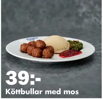 Biltema Köttbullar med mos erbjuda