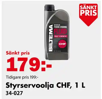 Biltema Styrservoolja CHF, 1 L erbjuda