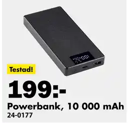 Biltema Powerbank, 10 000 mAh erbjuda