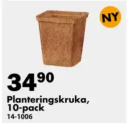 Biltema Planteringskruka, 10-pack erbjuda