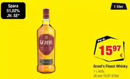 Calle Grant's finest whisky erbjuda