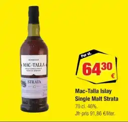 Calle Mac-talla islay single malt strata erbjuda