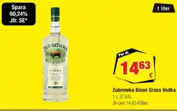 Calle Zubrowka bison grass vodka erbjuda